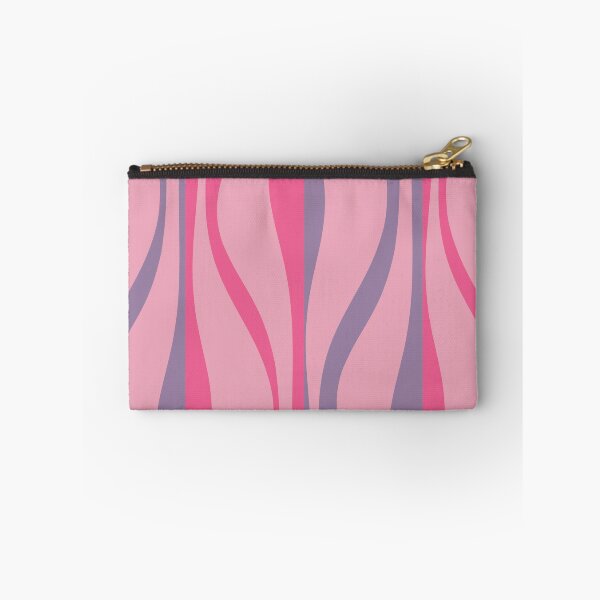 Item preview, Mid Century Modern Retro Lounge Striped Ogee Pattern in Purple and Pink Tones designed and sold by kierkegaard.