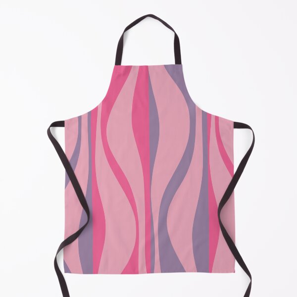Item preview, Mid Century Modern Retro Lounge Striped Ogee Pattern in Purple and Pink Tones designed and sold by kierkegaard.
