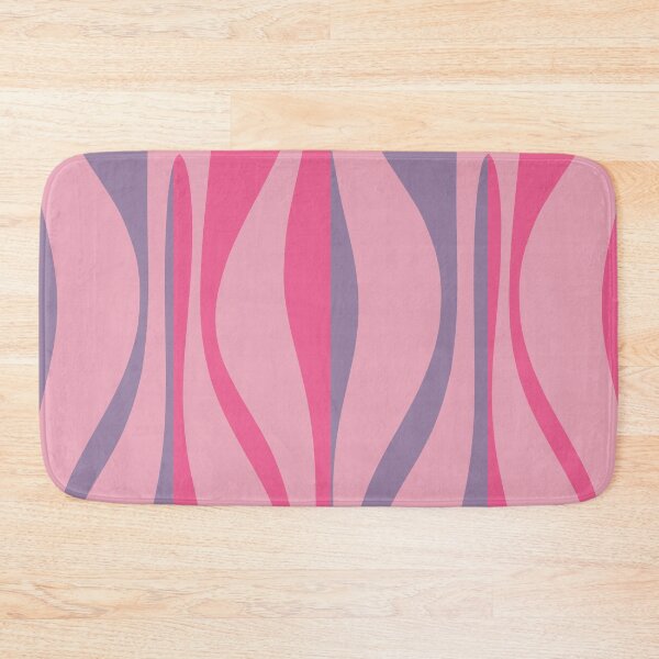 Item preview, Mid Century Modern Retro Lounge Striped Ogee Pattern in Purple and Pink Tones designed and sold by kierkegaard.
