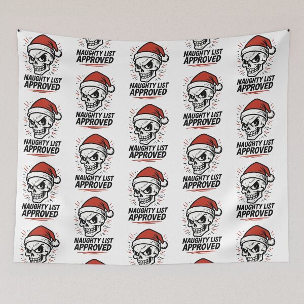 Item preview, Naughty List Approved Skull Santa designed and sold by SnappyPNG.