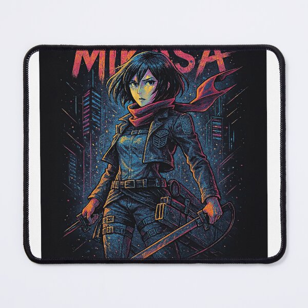 Item preview, Mikasa Ackerman – Cyberpunk Warrior designed and sold by AnimeShin.