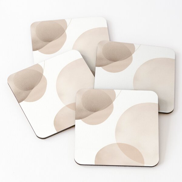 Item preview, Taupe Circle Abstract Wall Art designed and sold by IvoryHaus.