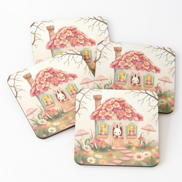Item preview, Sad Bunny in a Flower House designed and sold by HappySproutArt.