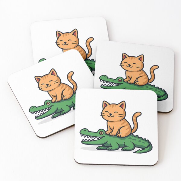 Item preview, Cat & Crocodile Joyride designed and sold by luckyyouth.