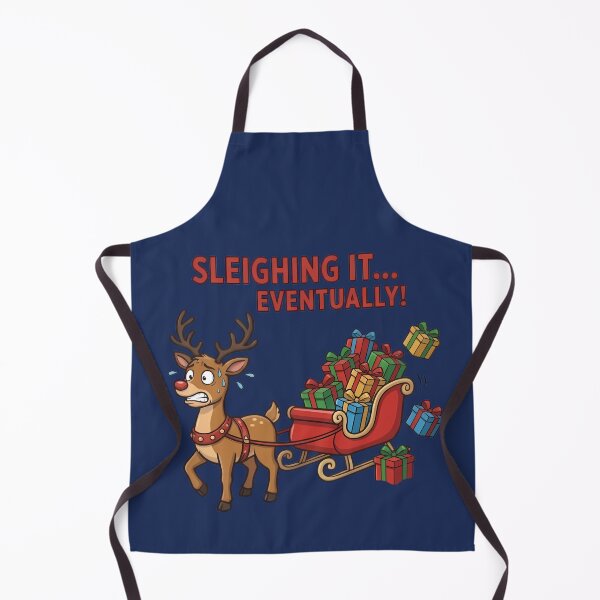 Item preview, Sleighing It Eventually | Funny Reindeer & Christmas Rush Humor designed and sold by Chaos & crew.