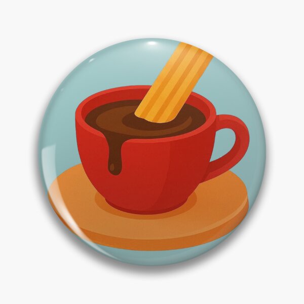 Item preview, Cup of hot chocolate with churro designed and sold by Aloloco.