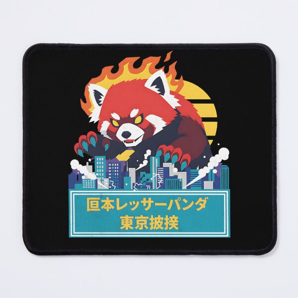 Item preview, Red Panda Kaiju Tokyo Rampage Art designed and sold by DesignedByMarty.