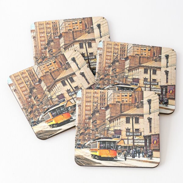 Item preview, Cincinnati OH - 4th and Main Streets with Trolley designed and sold by Susan Savad.