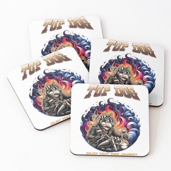 Item preview, Motorcycle Wolf Journey Design Top Dog Flame Art designed and sold by BoldLines StuDio.