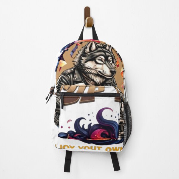 Item preview, Motorcycle Wolf Journey Design Top Dog Flame Art designed and sold by BoldLines StuDio.