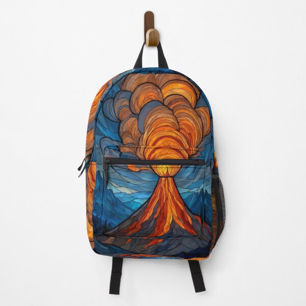Item preview, Stained Glass Eruption in Ember Sky designed and sold by ArgentoArt.