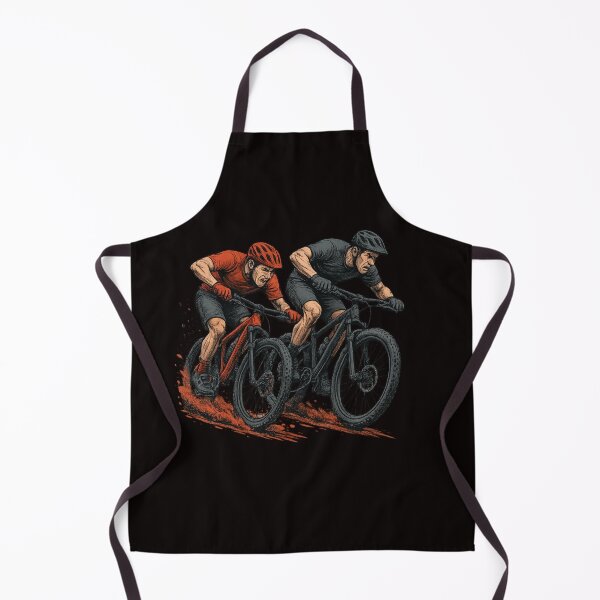 Item preview, Intense Mountain Bike Race Duel – Red & Graphite Action Illustration designed and sold by Tadeusz1.