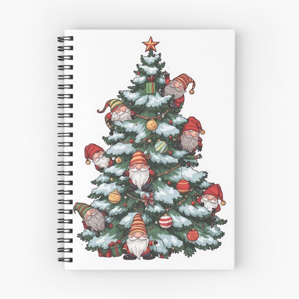 Item preview, Cut Gnomes Christmas Tree Lights Festive Holiday designed and sold by Bada-stickers.