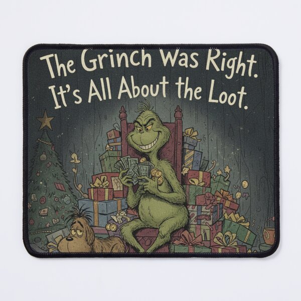 Item preview, Funny Cynical Grinch Was Right Christmas Loot designed and sold by MythAndMotion.