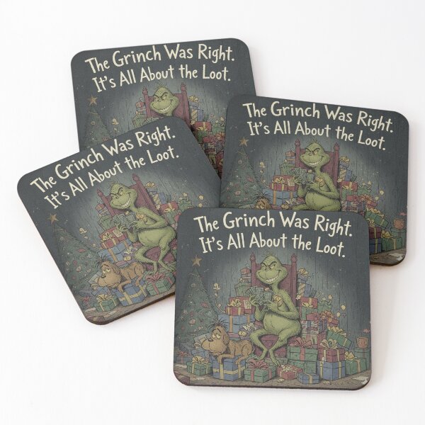 Item preview, Funny Cynical Grinch Was Right Christmas Loot  designed and sold by MythAndMotion.