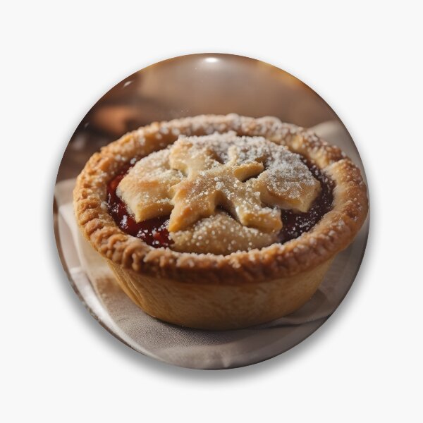 Item preview, Warm Holiday Mince Pie Still Life – Rustic Christmas Kitchen Art designed and sold by Benja & Co..