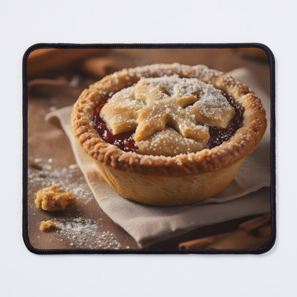 Item preview, Warm Holiday Mince Pie Still Life – Rustic Christmas Kitchen Art designed and sold by Benja & Co..