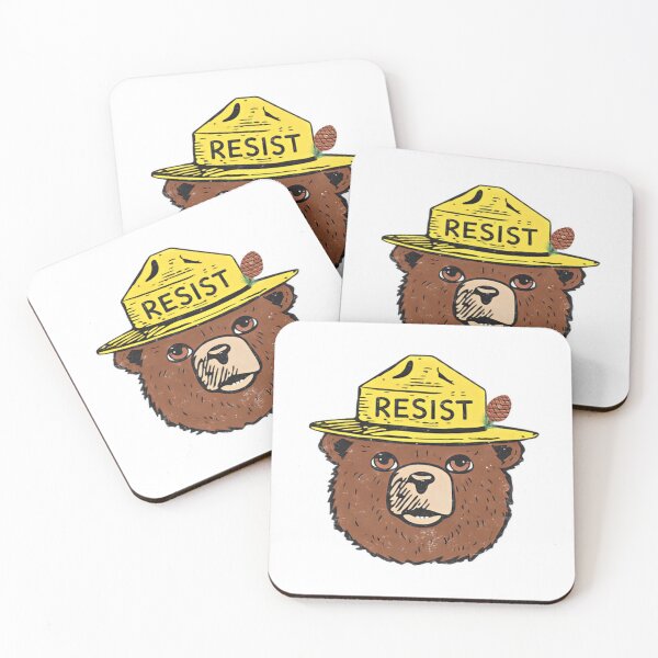Item preview, Bear Resist Protect Our National Parks Eco Defense Bear Brigade Against Fascism Anti Trump Fascist FDT designed and sold by HumansStuck12.