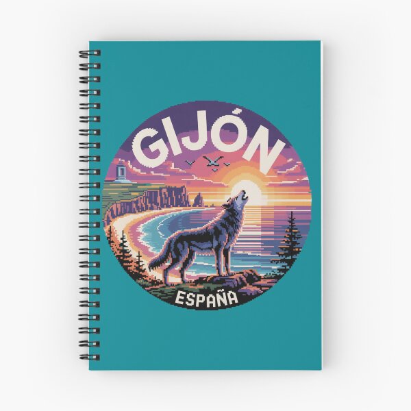 Item preview, Gijón España - Sunset Pixel Art Wolf Howling designed and sold by CircinusStore.