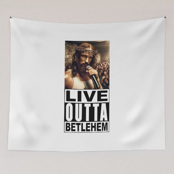 Item preview, Jesus; Live Outta Betlehem; designed and sold by StickerApe.