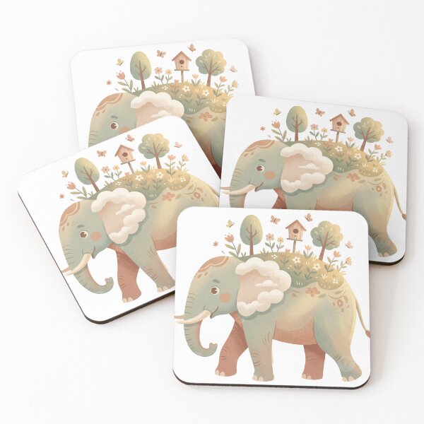 Item preview, Garden Elephant – A Walking Sanctuary of Peace designed and sold by HappySproutArt.