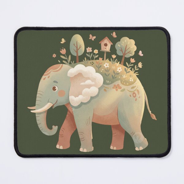 Item preview, Garden Elephant – A Walking Sanctuary of Peace designed and sold by HappySproutArt.
