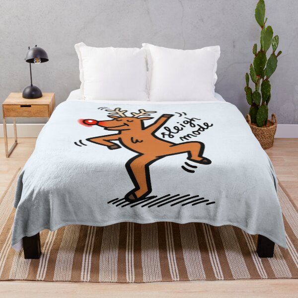 Item preview, Sleigh Mode Funny Dancing Reindeer Christmas Pun designed and sold by Animepic222.