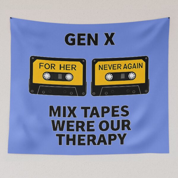 Item preview, Gen X - Mix Tapes Were Our Therapy designed and sold by Dan Farsaci.