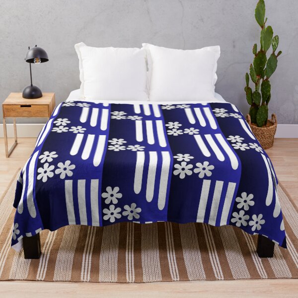 Item preview, Navy blue and white print designed and sold by Flair-Fashion.