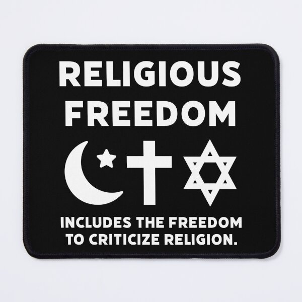 Item preview, Religious freedom includes the freedom to criticize religion.  designed and sold by Rachel the Artist .
