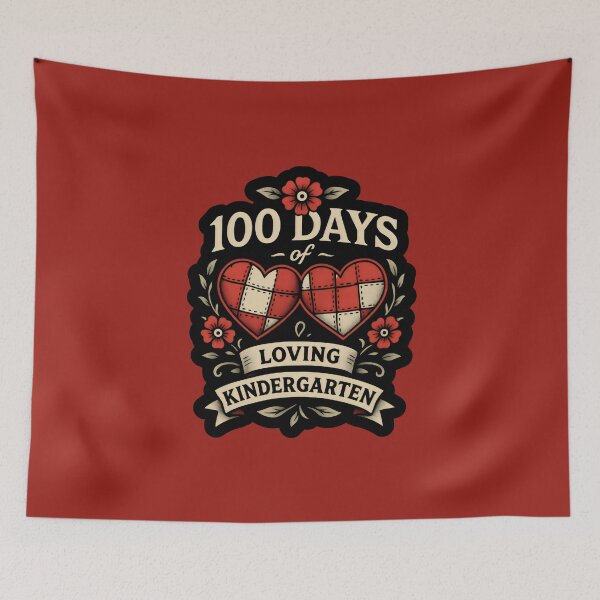 Item preview, 100 Days of Loving Kindergarten designed and sold by DemureArtsy.