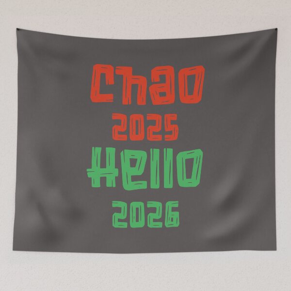 Item preview, Christmas and New Year's, Goodbye 2025 Hello 2026 - New Year's Design designed and sold by charlypicazo.