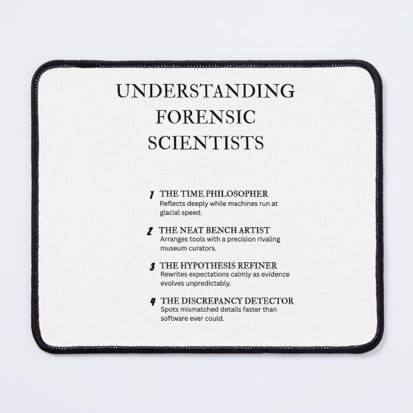 Item preview, Understanding Forensic Experts – Funny Scientific Insight designed and sold by PsyFlow35.