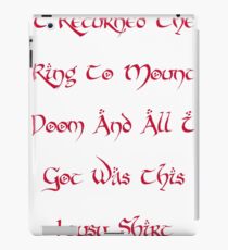 Mount Doom Lousy Shirt iPad Case/Skin