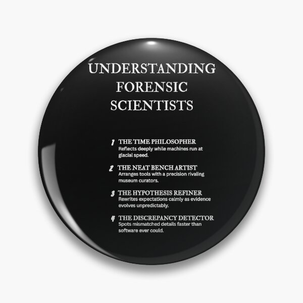 Item preview, Understanding Forensic Experts – Funny Scientific Insight – Black designed and sold by PsyFlow35.