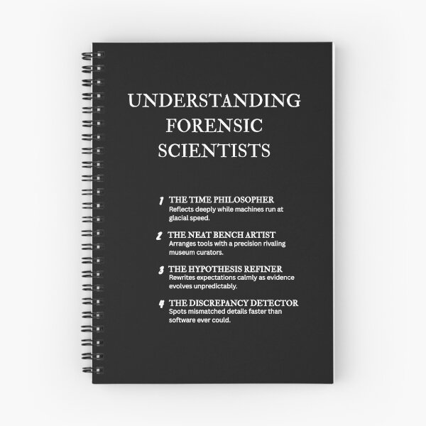 Item preview, Understanding Forensic Experts – Funny Scientific Insight – Black designed and sold by PsyFlow35.