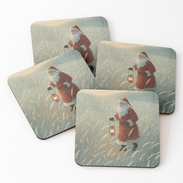 Item preview, Frosted Field Santa – Serene Cottagecore Christmas Dawn designed and sold by Deezyned.