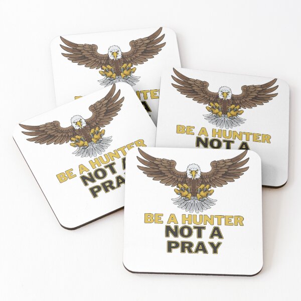 Item preview, Be a Hunter Not a Prey – Bold Eagle Motivational Design designed and sold by Inkspire House.