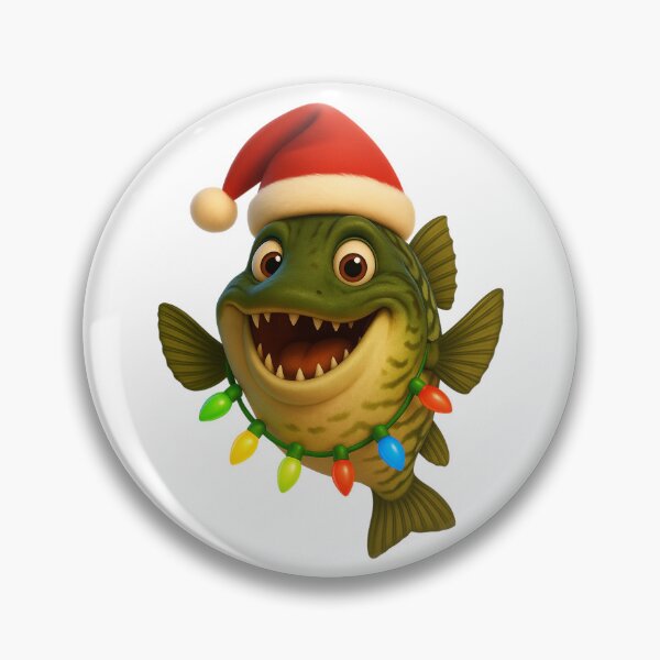 Item preview, Christmas Muskellunge Fish designed and sold by Sillytoe.