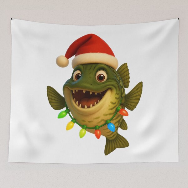 Item preview, Christmas Muskellunge Fish designed and sold by Sillytoe.