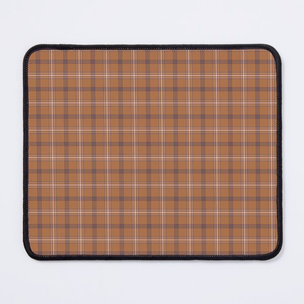 Item preview, Orange Gray Plaid Windowpane Pattern Retro Color Cabin designed and sold by Scottish Squares.