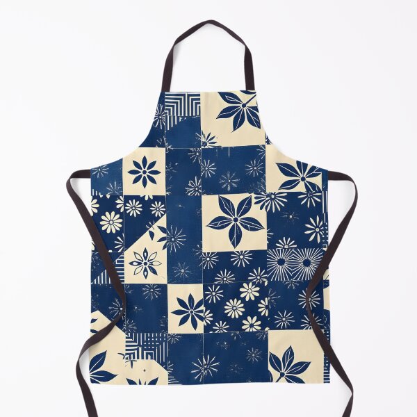 Item preview, Blue Boro and Sashiko Seamless Repeat Pattern designed and sold by Sharon Schwalbe.