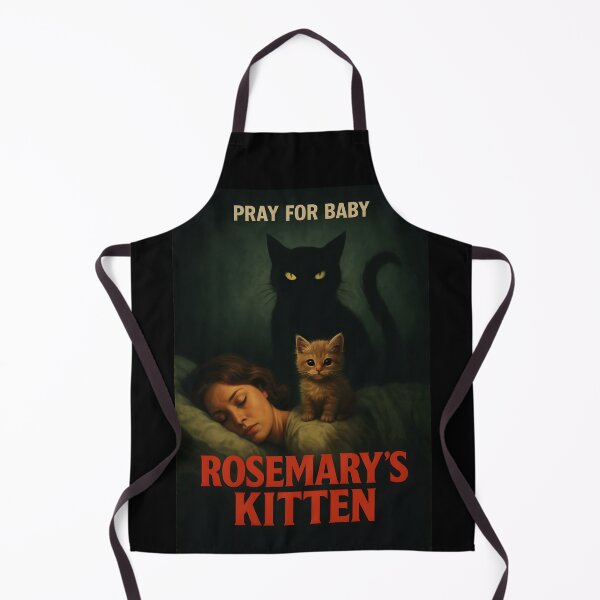Artikelvorschau, Rosemary’s Kitten – Retro Horror Cat Parody Art entworfen und verkauft von LuciaS.