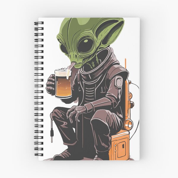 Item preview, Extraterrestre verde bebendo cerveja designed and sold by TorresCosta.