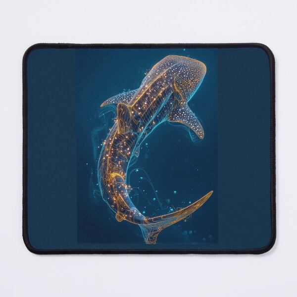 Item preview, Neon Currents: The Luminous Whale Shark designed and sold by ArgentoArt.