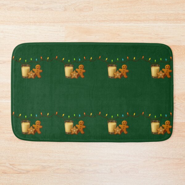 Item preview, Christmas Candles and Gingerbread Pattern - Cozy Holiday Lights Seamless Design designed and sold by freackly.