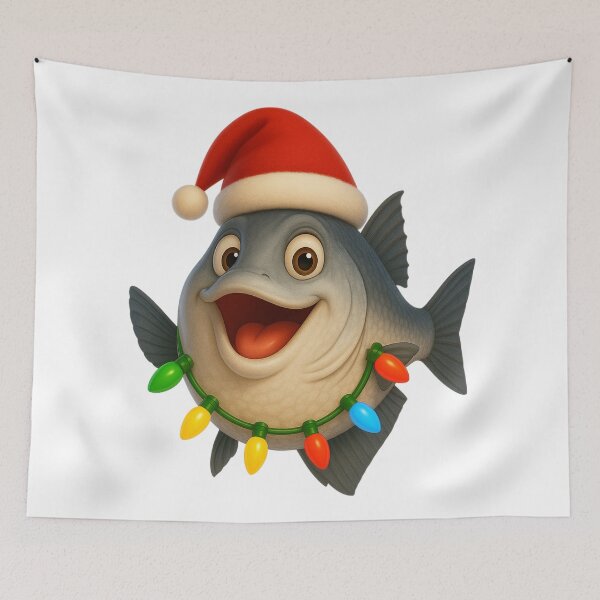 Item preview, Christmas Ocean Whitefish designed and sold by Sillytoe.