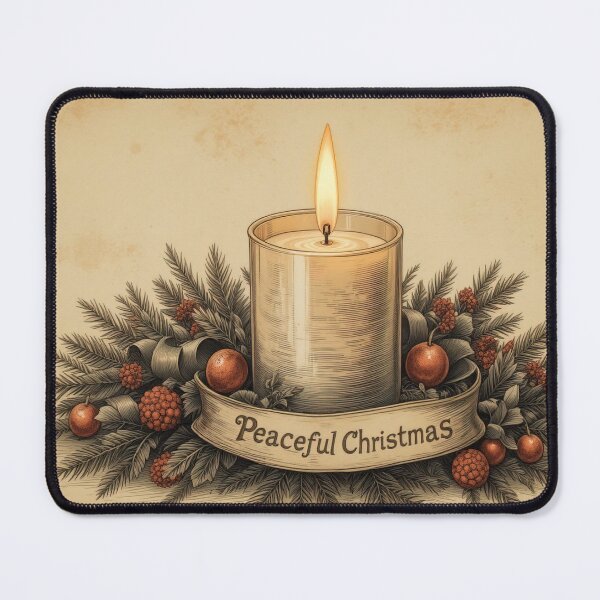 Item preview, Rustic Christmas Candle Cozy Winter Glow designed and sold by Angelsartsandpattern.