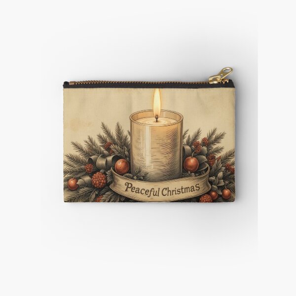 Item preview, Rustic Christmas Candle Cozy Winter Glow designed and sold by Angelsartsandpattern.