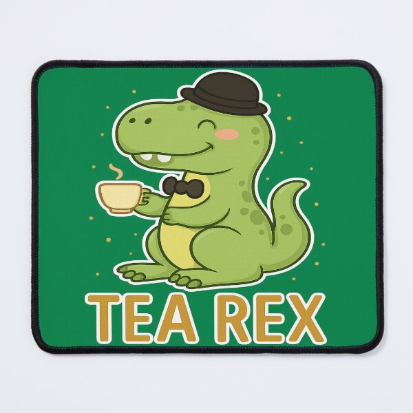 Item preview, Funny British Dino With Tea designed and sold by JollyDoodle Studio.